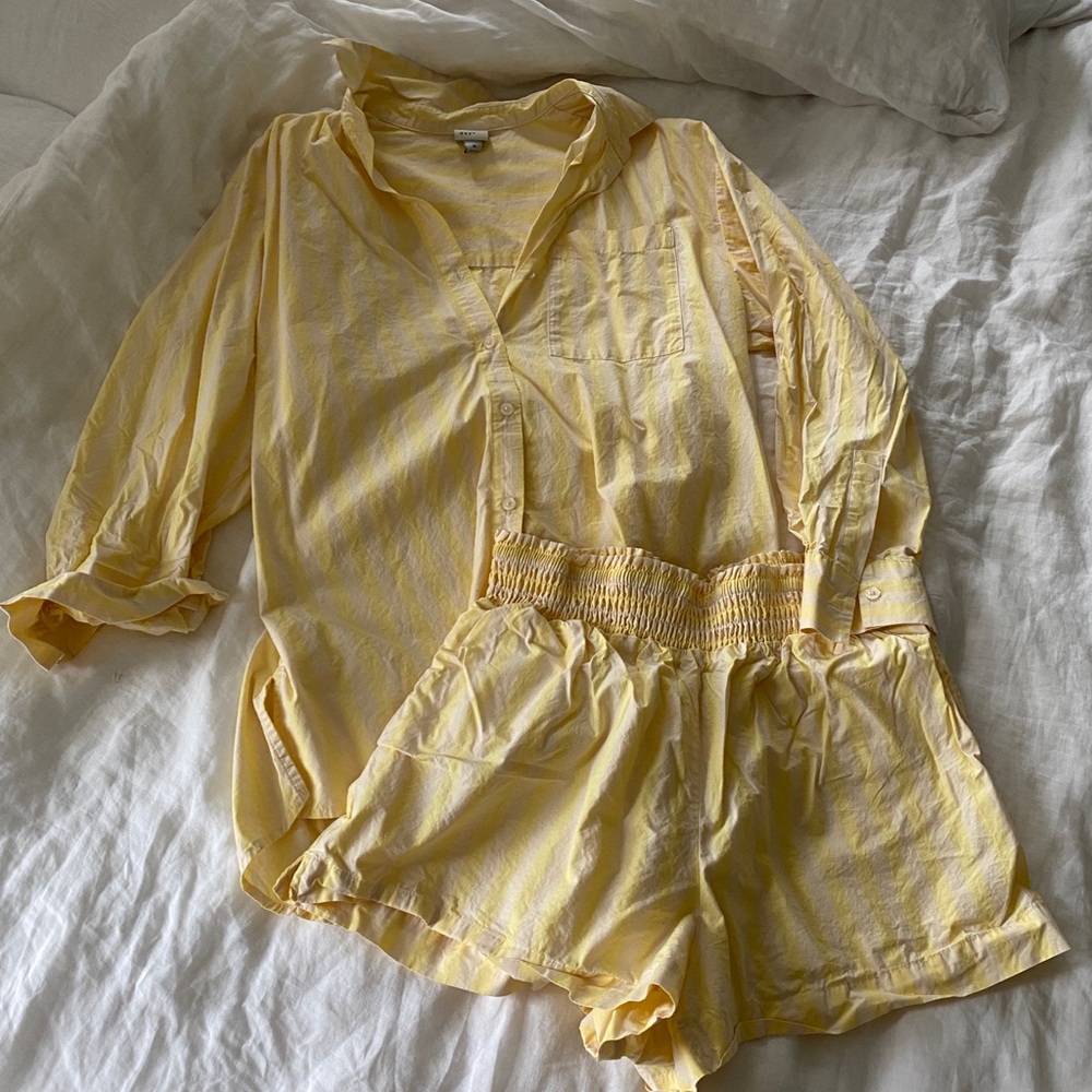 Stripe Poplin Set